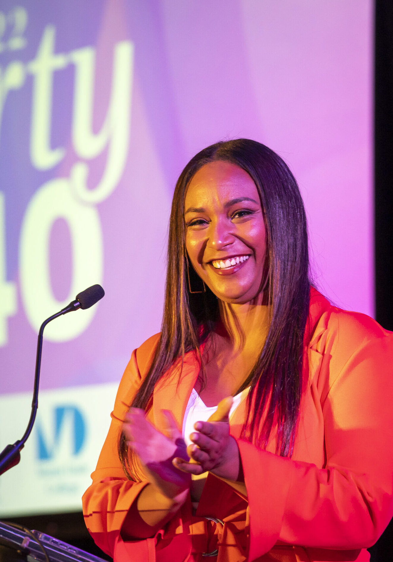 Tamika Bickham, emceed the 2022 SFBJ Forty Under 40 Awards, at the Signature Grand in Davie.